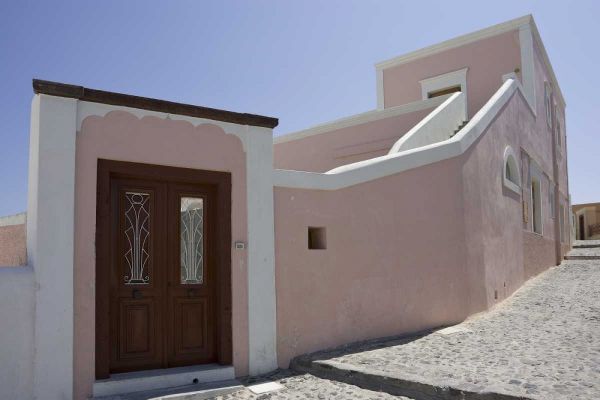 Greece, Santorini, Thira, Oia Villa with door
